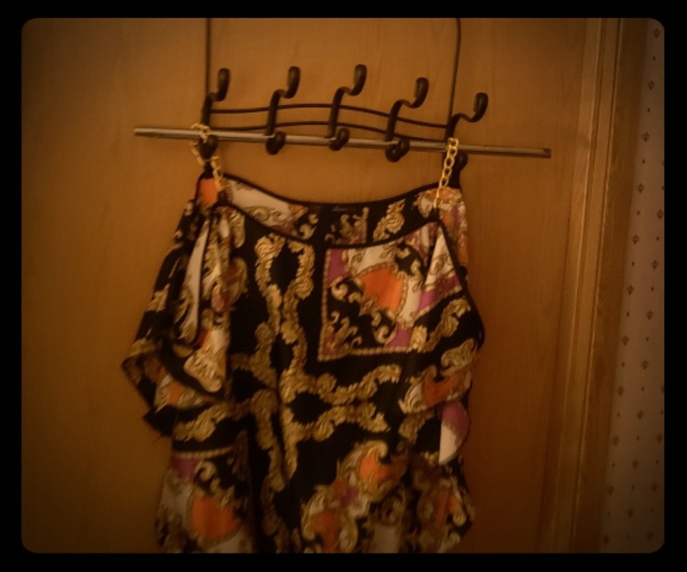 HeartSoul Chains and Paisley blouse.